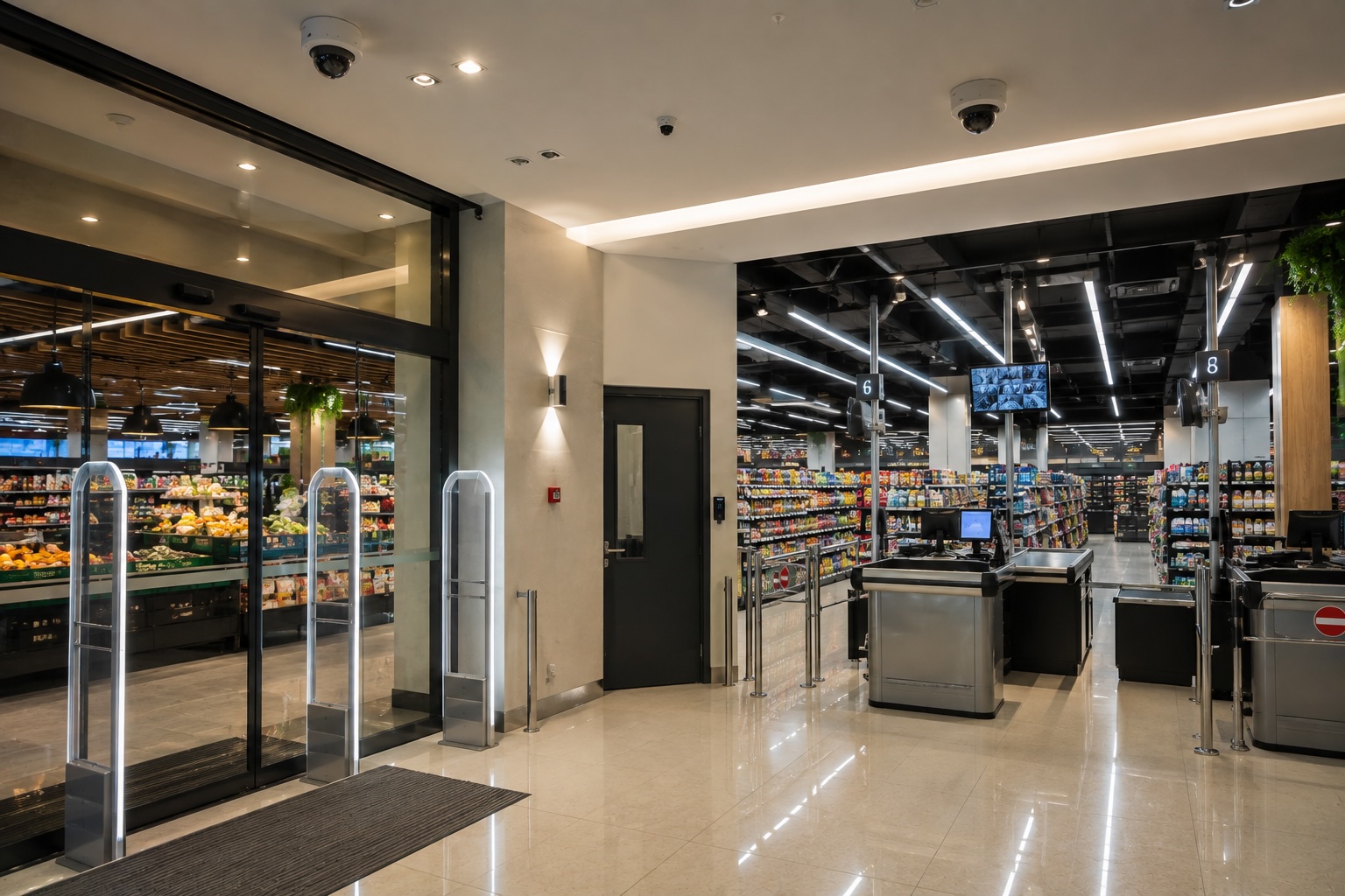 Retail CCTV and security systems for supermarkets in Dubai
